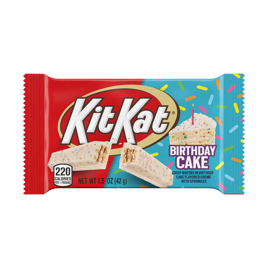 Kit Kat Birthday Cake 42 g Exotic Snacks Wholesale Candy Montreal Quebec Canada