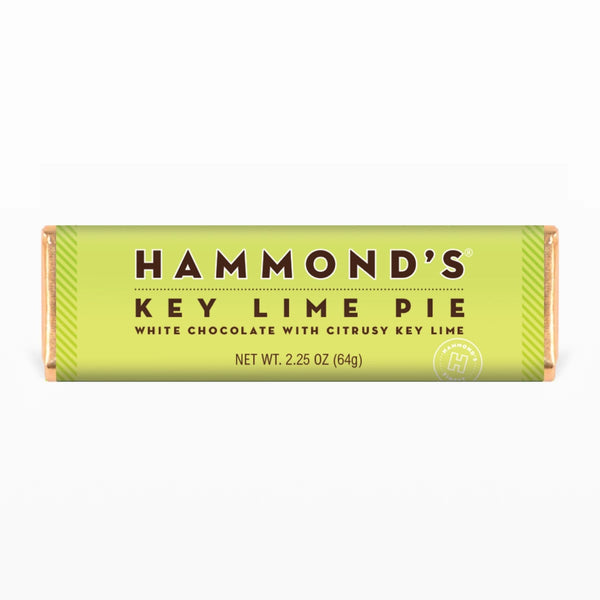 Hammond's Key Lime Pie White Chocolate Candy Bar 64 g (12 Pack) Exotic Snacks Wholesale Montreal Quebec Canada