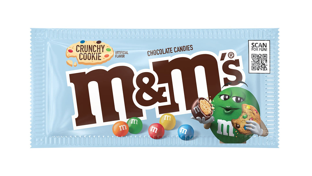 M&M Crunchy Cookie 38.3 g (24 Pack) Exotic Candy Wholesale Montreal Quebec Canada