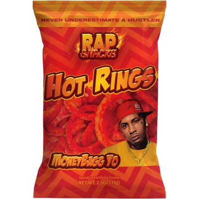 MoneyBagg Yo Hot Rings 71 g (24 Pack) Imported Exotic Snacks Wholesale Montreal Quebec Canada
