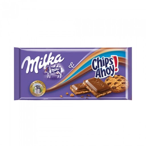 Milka Chips Ahoy Chocolate Bar 100 g (22 Pack) Exotic Chocolate Wholesale Montreal Quebec Canada