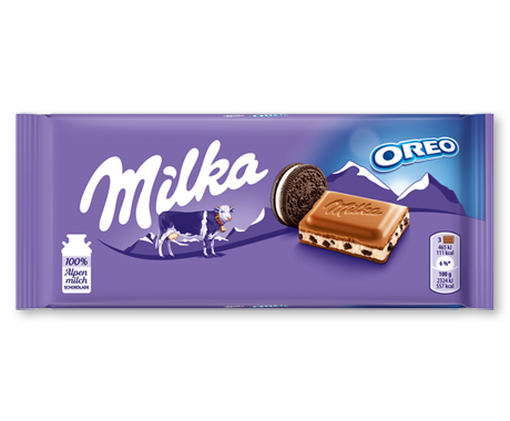 Milka & Oreo Chocolate Bar 100 g (22 Pack) Exotic Chocolate Wholesale Montreal Quebec Canada