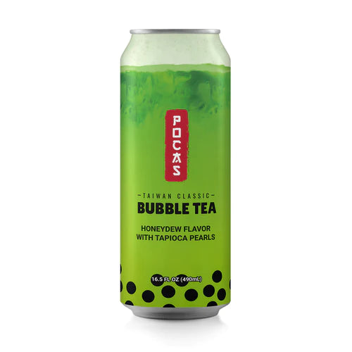 Pocas Bubble Tea Honeydew 490 ml (Pack of 24) Exotic Drinks Wholesale Montreal Quebec Canada