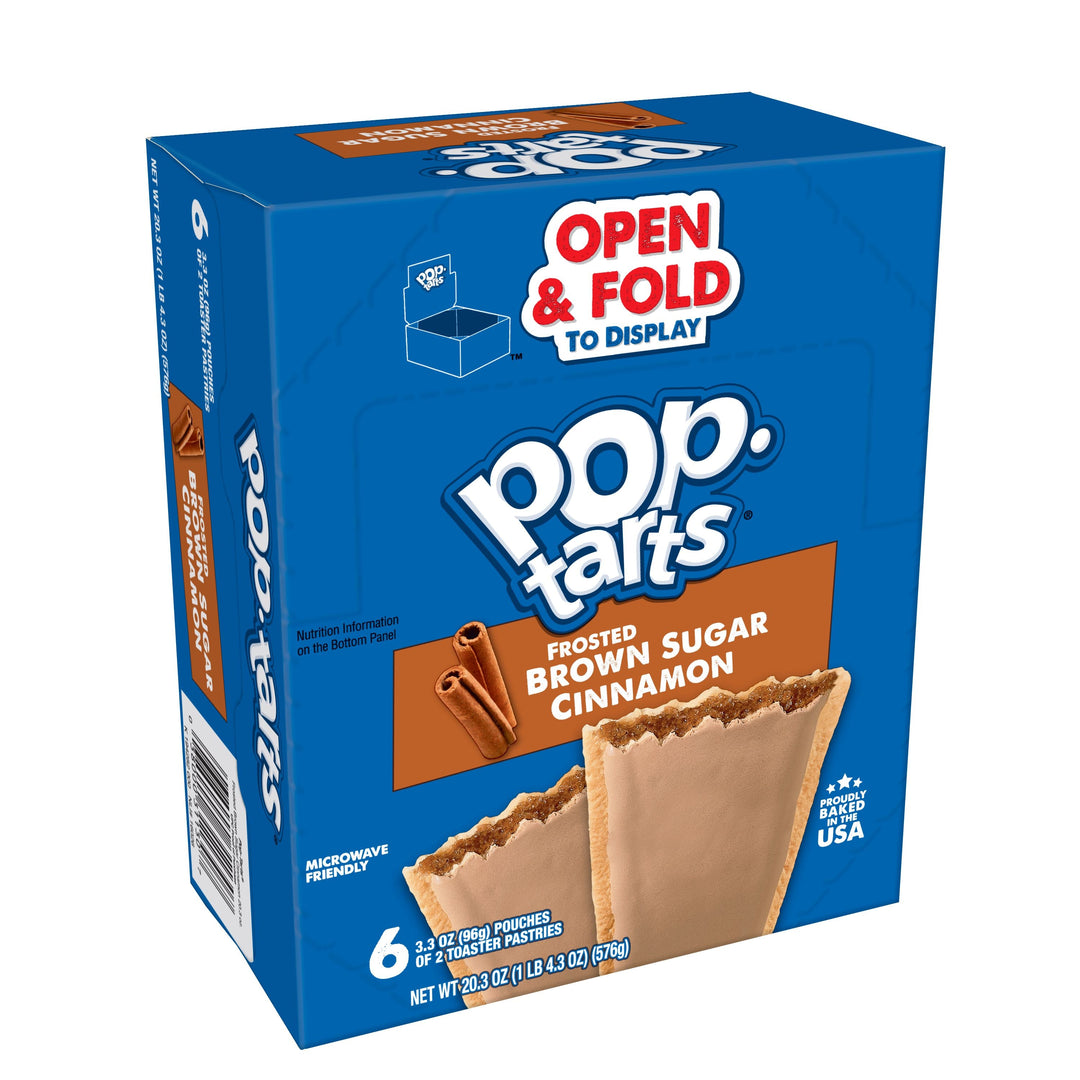 Pop-Tarts Brown Sugar & Cinnamon 576 g (6 Pack) Exotic Snacks Wholesale Montreal Quebec Canada