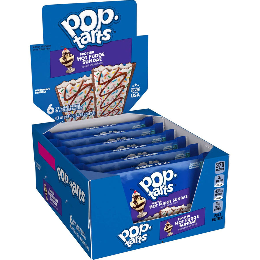 Pop-Tarts Hot Fudge Sundae 96 g (6 Pack) Exotic Snacks Wholesale MONTREAL QUEBEC Canada