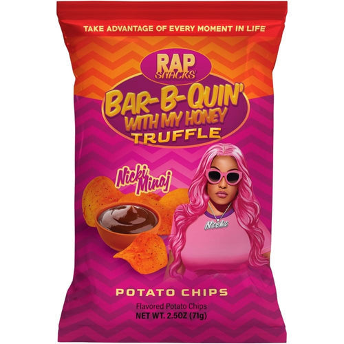 Nicki Minaj Bar-B-Quin' With My Honey Truffle Chips 71 g (22 Pack) Imported Exotic Snacks Wholesale Montreal Quebec Canada