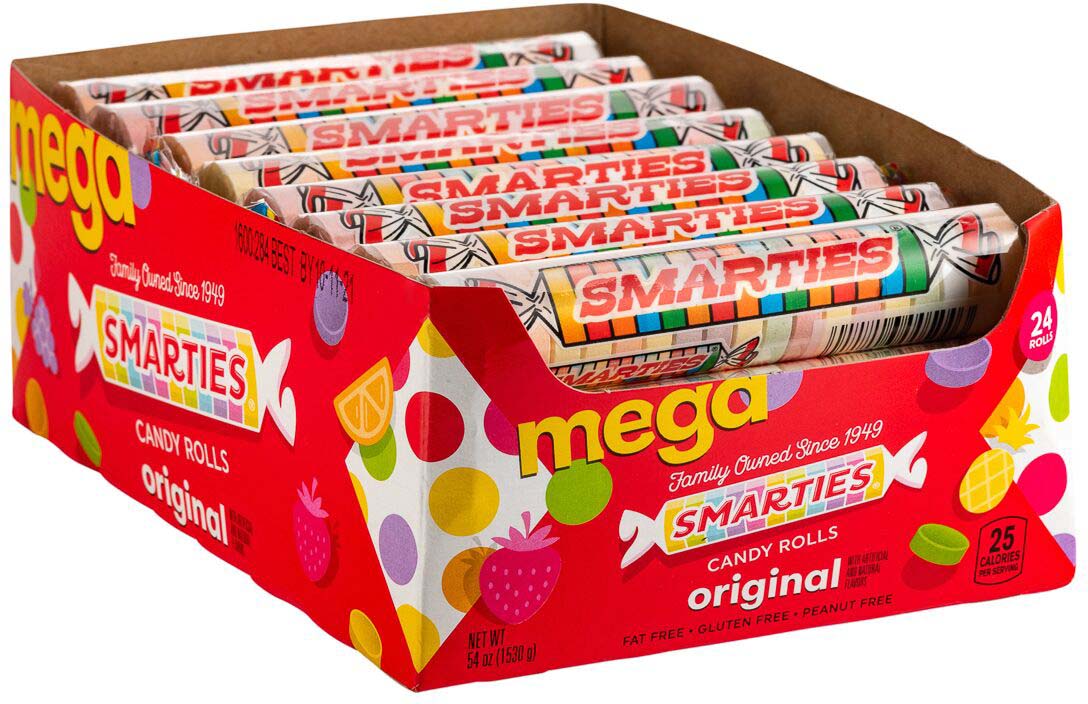 Mega Smarties Candy Rolls 63 g (24 Pack) – Exotics Wholesale