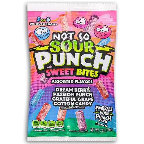 Sour Punch Bites Not So Sour 142 g (12 Pack) Imported Exotic Wholesale Candy Montreal QUebec Canada