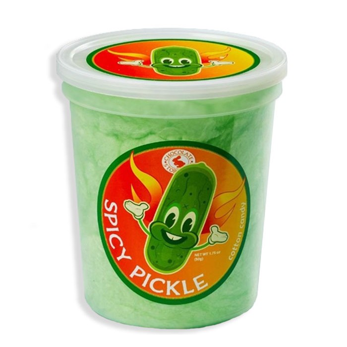 Spicy Pickle Cotton Candy 50 g (36 Pack)