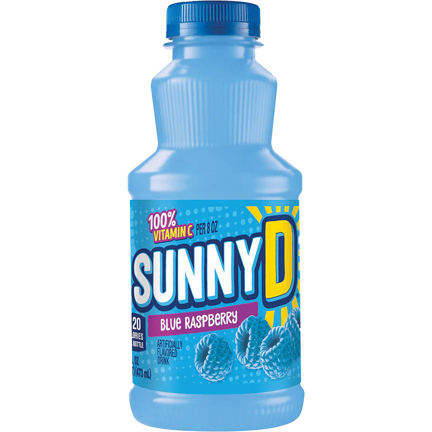 SunnyD Blue Raspberry 473 ml Imported Exotic Wholesale Drinks Montreal Quebec Canada