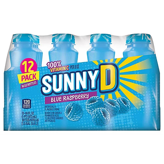 SunnyD Blue Raspberry 473 ml Imported Exotic Wholesale Drinks Montreal Quebec Canada