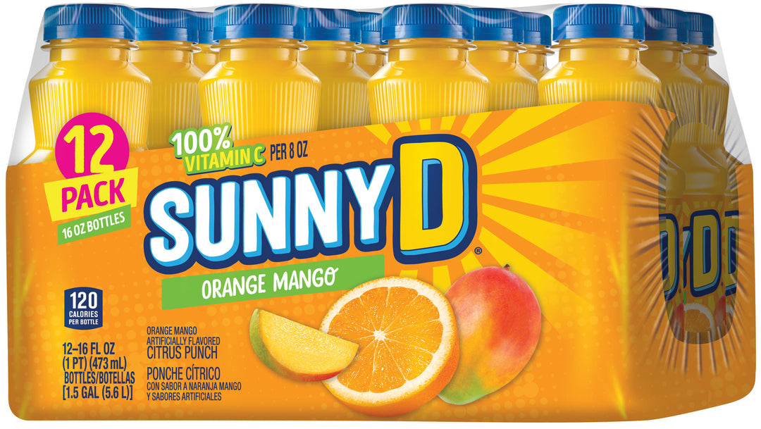 SunnyD Orange Mango 473 ml (12 Pack)