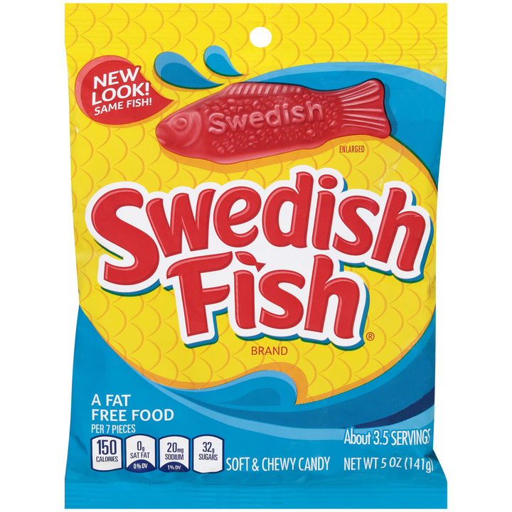 Swedish Fish Red Peg Bag 142 g (12 Pack) Exotic Candy Wholesale Montreal Quebec Canada