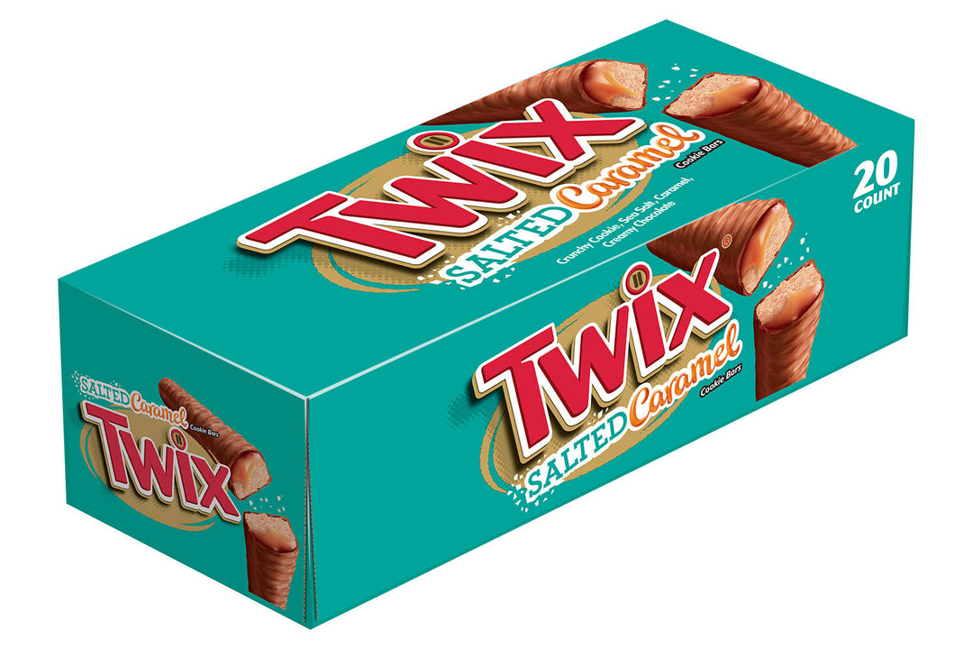 TWIX Salted Caramel Cookie Bars 40 g (20 Pack) Exotic Candy Wholesale Montreal Quebec Canada