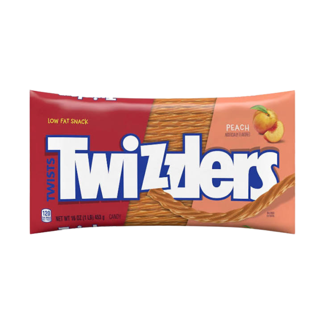 Twizzlers Limited Edition Peach Twists 454 g (14 Pack) Imported Exotic Candy Wholesale Montreal Quebec Canada