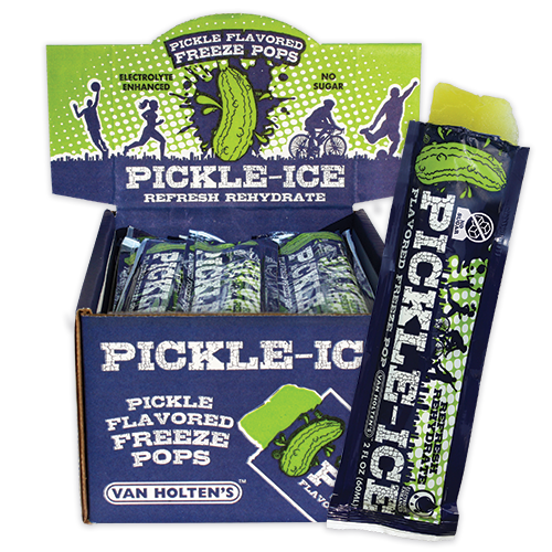 Van Holten's Pickle Flavoured Freeze Pops 60 ml (24 Pack) Exotic Snacks WHolesale Montreal Quebec Canada