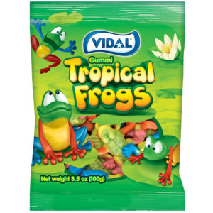 Vidal Gummi Tropical Frogs 100 g Imported Exotic Candy Wholesale Montreal Canada