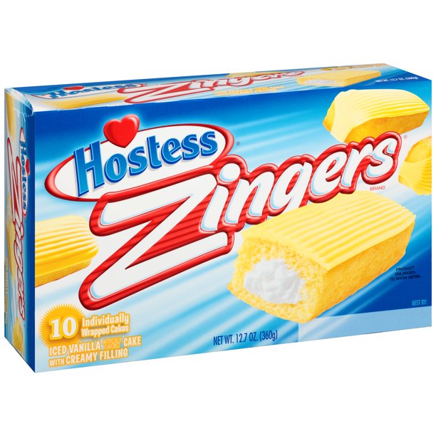 Hostess Zingers Vanilla Cake 360 g (6 Pack)