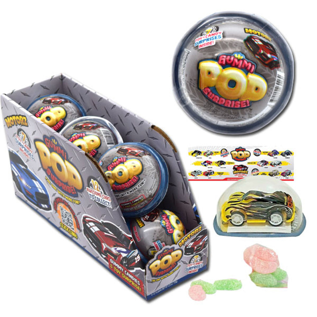 Gummi Pop Surprise Motorz 20 g (6 Pack)