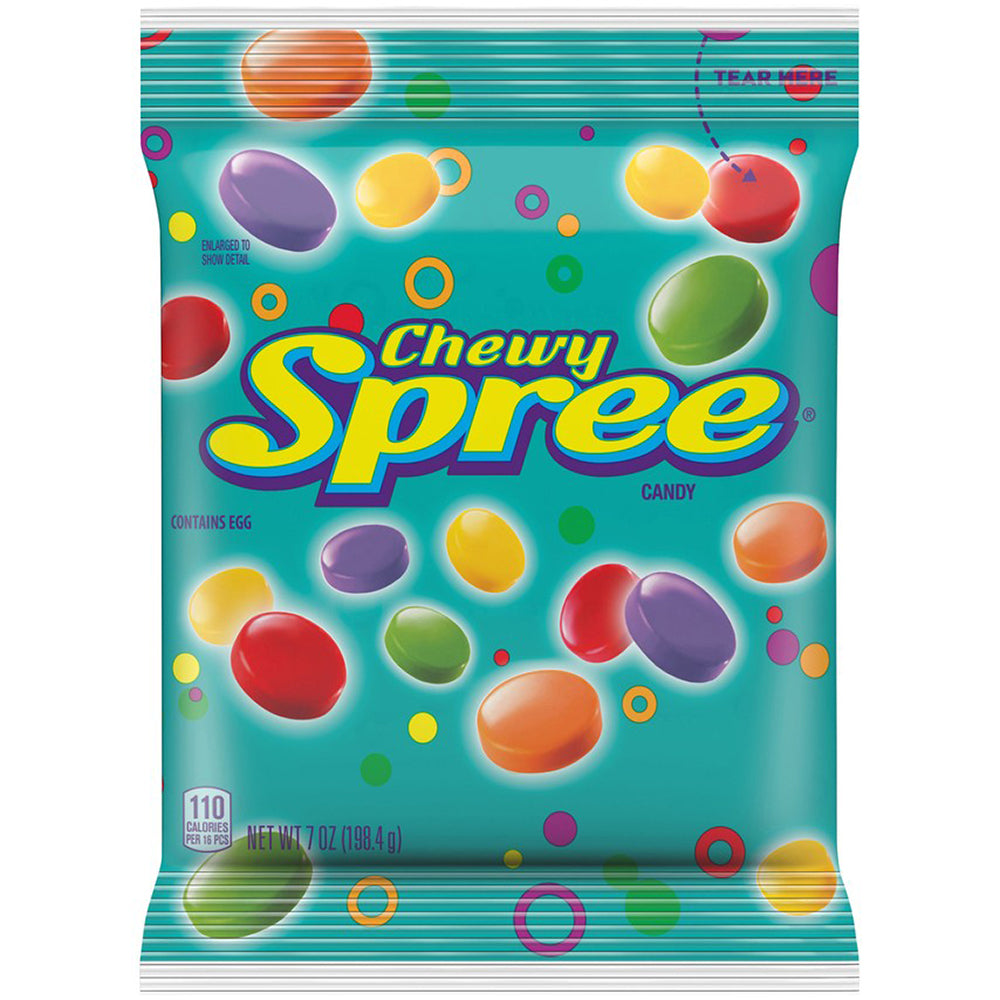 Spree Candy Peg Bag 198.4 g (12 Pack) Exotic Candy Wholesale Montreal Quebec Canada