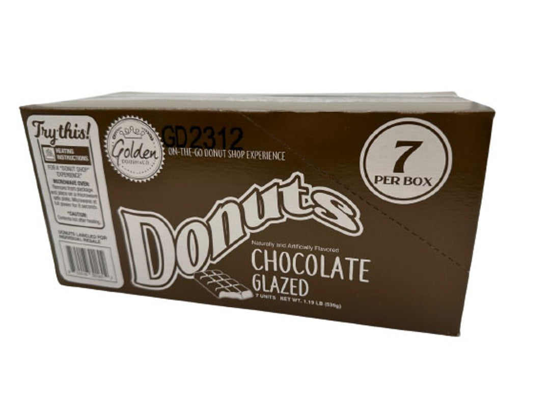 Golden Dough Chocolate Glazed Donuts 77 g (7 Pack)