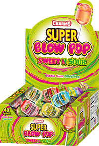 Charms Super Blow Pop Sweet & Sour 32 g (48 Pack)