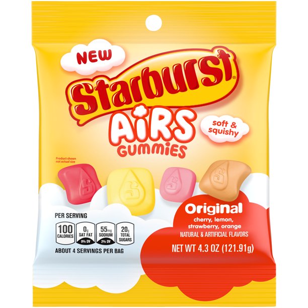 Starburst Airs Original Gummies 121.91 g (12 Pack)