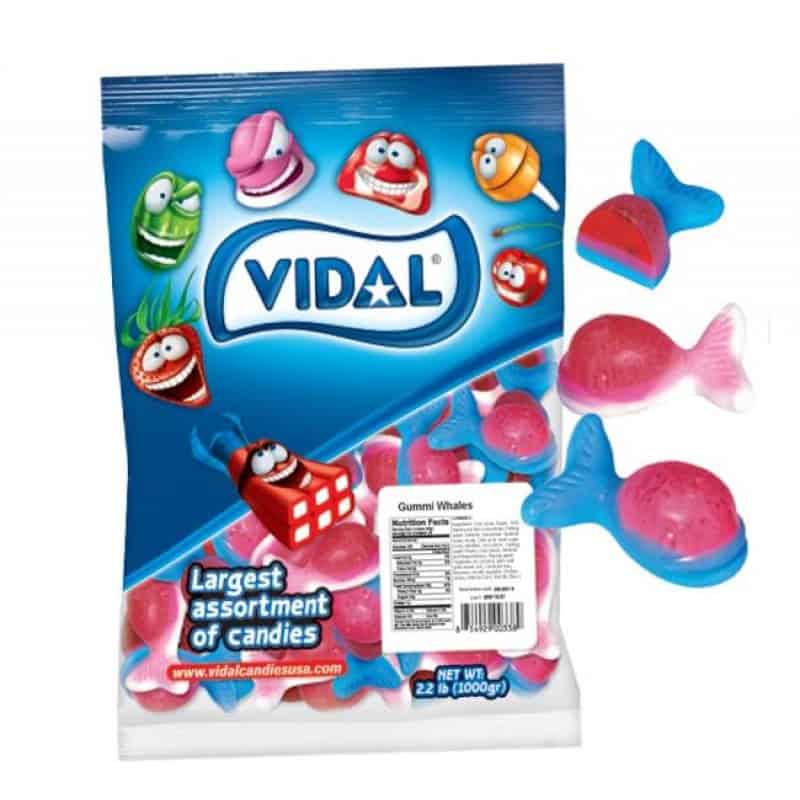 Vidal Bulk Gummy Whales 1 kg (12 Pack) Exotic Candy Wholesale Montreal Quebec Canada