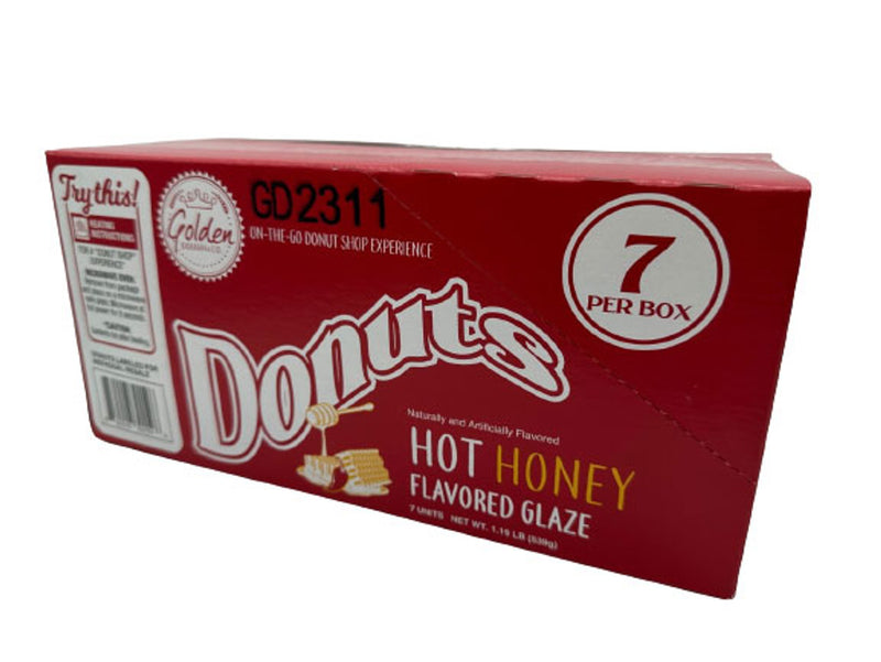 Golden Dough Hot Honey Glazed Donuts 77 g (7 Pack)