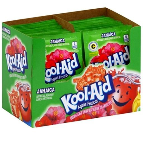 Kool-Aid Unsweetened Jamaica Drink Mix 4 g (48 Pack)