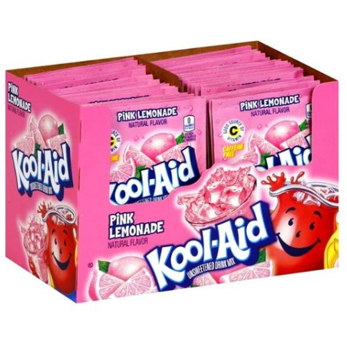 Kool-Aid Unsweetened Pink Lemonade Drink Mix 6.5 g (48 Pack)