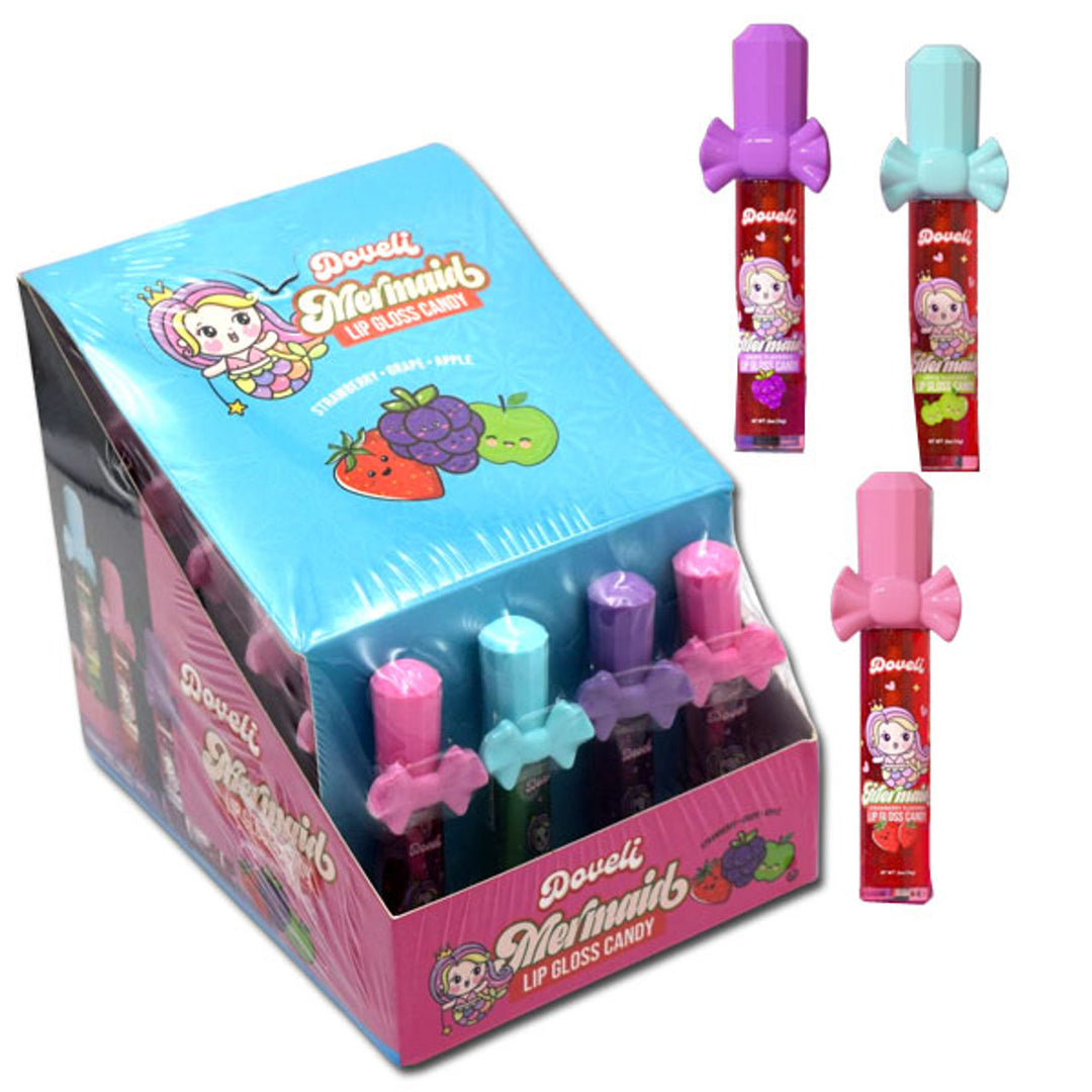 Mermaid Lip Gloss Candy 14 g (24 Pack)