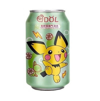 QDOL Pokemon Lime Sparkling Water 330 mL (24 Pack)