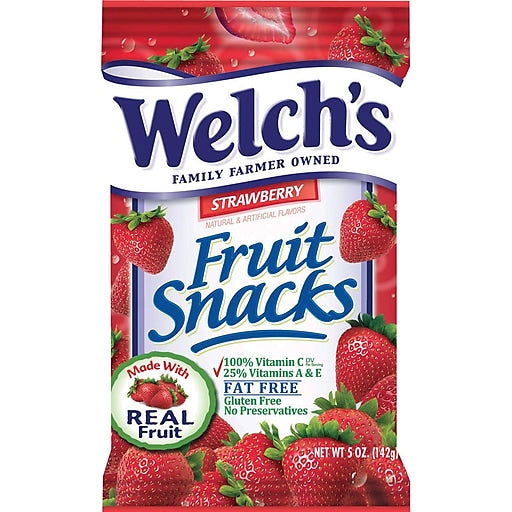 Welch's Fruit Snacks Strawberry 142 g (12 Pack) Exotics Wholesale