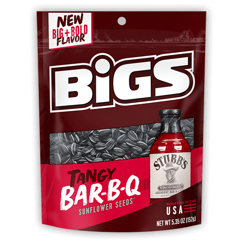 BIGS Stubb's Tangy BBQ Sunflower Seeds 152 g (12 Pack) Exotic Snacks Wholesale Montreal Quebec Canada 