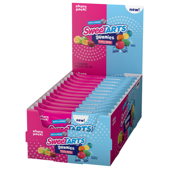 Sweetarts Gummies Fruity Splitz Share Pack 85 g (12 Pack)