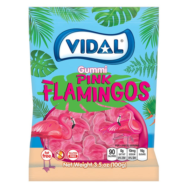 Vidal Gummi Pink Flamingos 100 g (14 Pack)